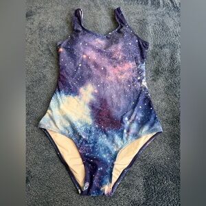 Galaxy Print One-Piece Swimsuit